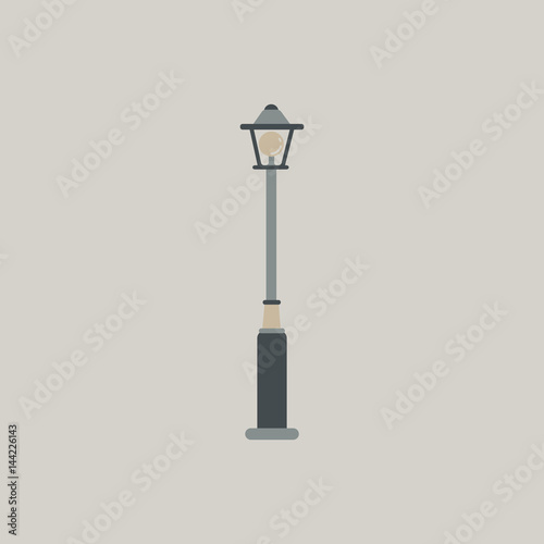 Street light icon, street lamp