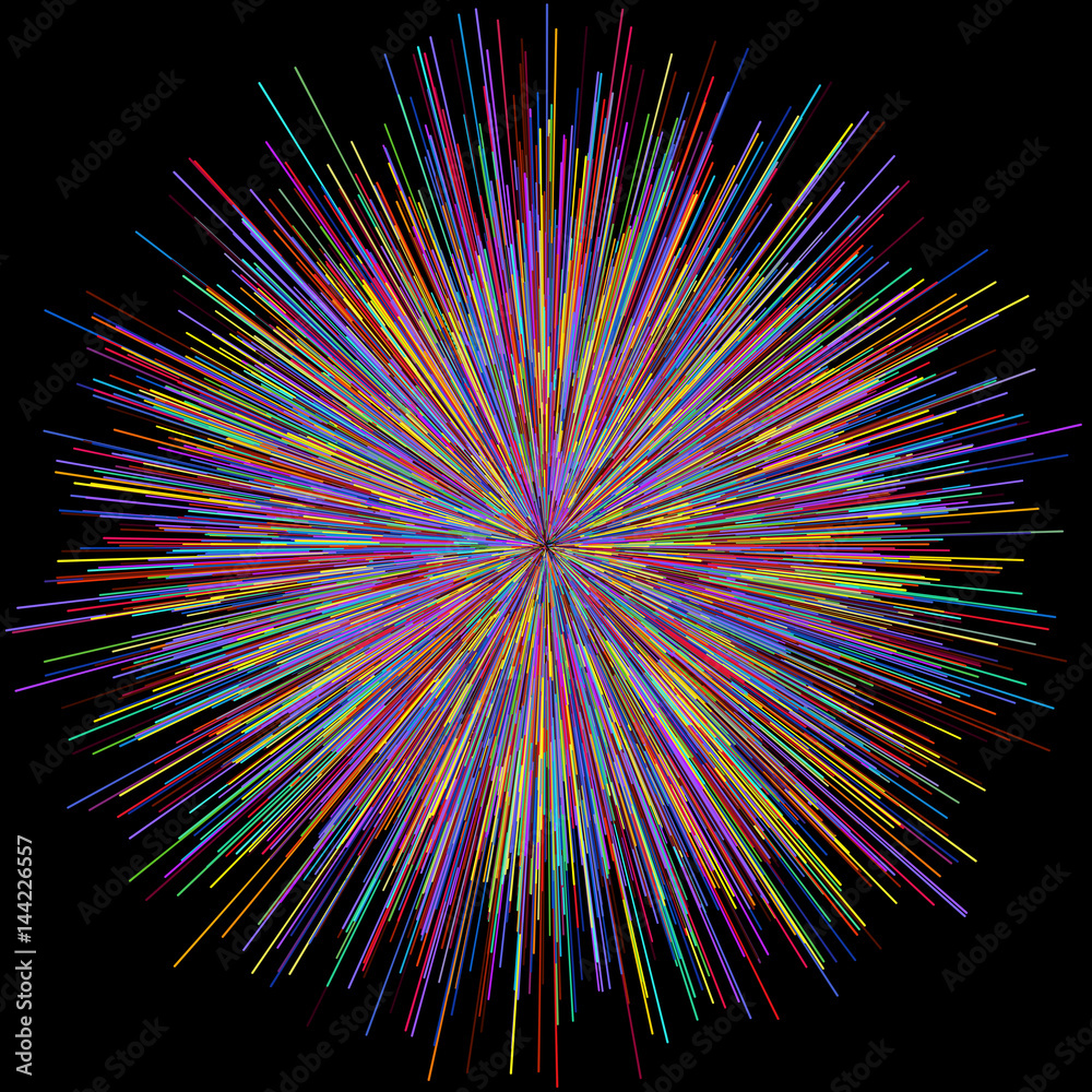 Abstract explosion burst of fireworks light Abstract explosion burst of fireworks light