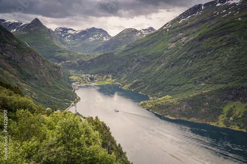 Geirangerfjord, SunnmÃ¸re, MÃ¸re og Romsdal county, Norway. photo