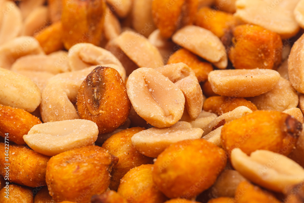 Fototapeta premium Peanuts and corn close up