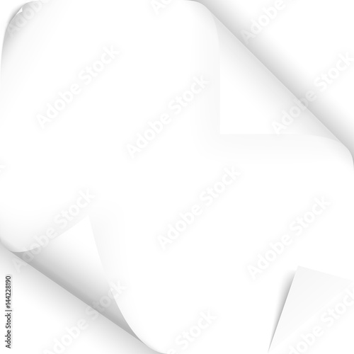 turned over paper corners