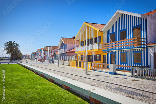 Fisherman's village Costa Nova, Aveiro, Portugal