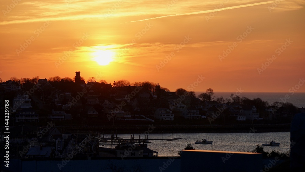 Hull Massachusetts Sunrise over the bay
