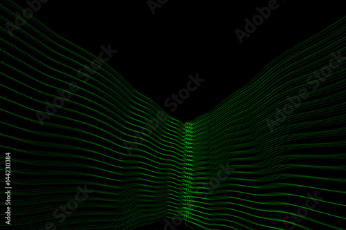 abstract V green