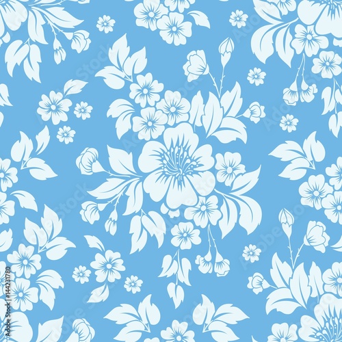 Vector flower seamless pattern element. Elegant texture for backgrounds. Classical luxury old fashioned floral ornament  seamless texture for wallpapers  textile  wrapping.