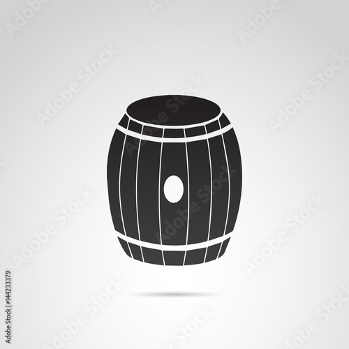 Barrel vector icon.