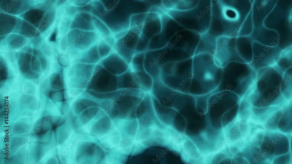 Abstract motion graphics and animated background of random shaped organic blobs morphing and melting together, colored blue on a dark background Abstract motion graphics and animated background of random shaped organic blobs morphing and melting together, colored blue on a dark background