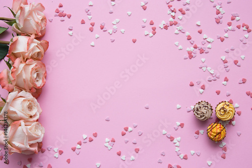 background,  sweets,rose pink