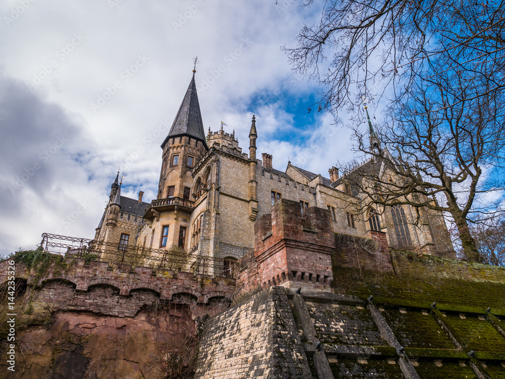Towers of Marienburg Castle in Germany,Lower Saxony