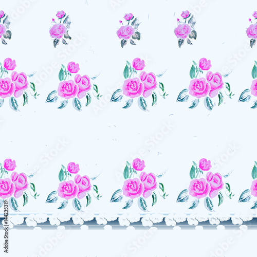 Watercolor rose background