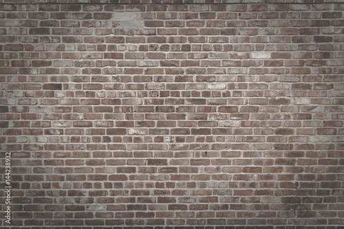 brick matte. Vintage brick matte - Weathered texture of stained old dark brown and red brick wall background, grungy rusty blocks of stone - Old rustic grunge industrial pattern architectural