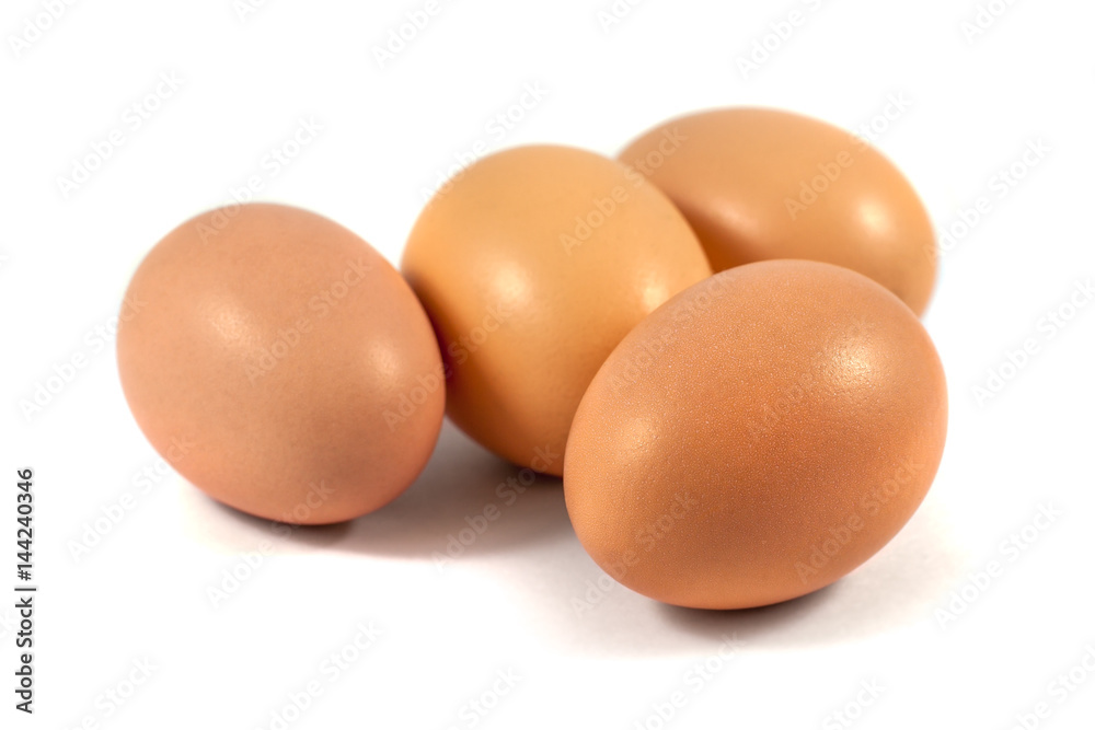 brown chicken eggs isolated on white background brown chicken eggs isolated on white background