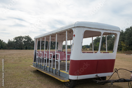 Vintage carnival and fair rides amusement park