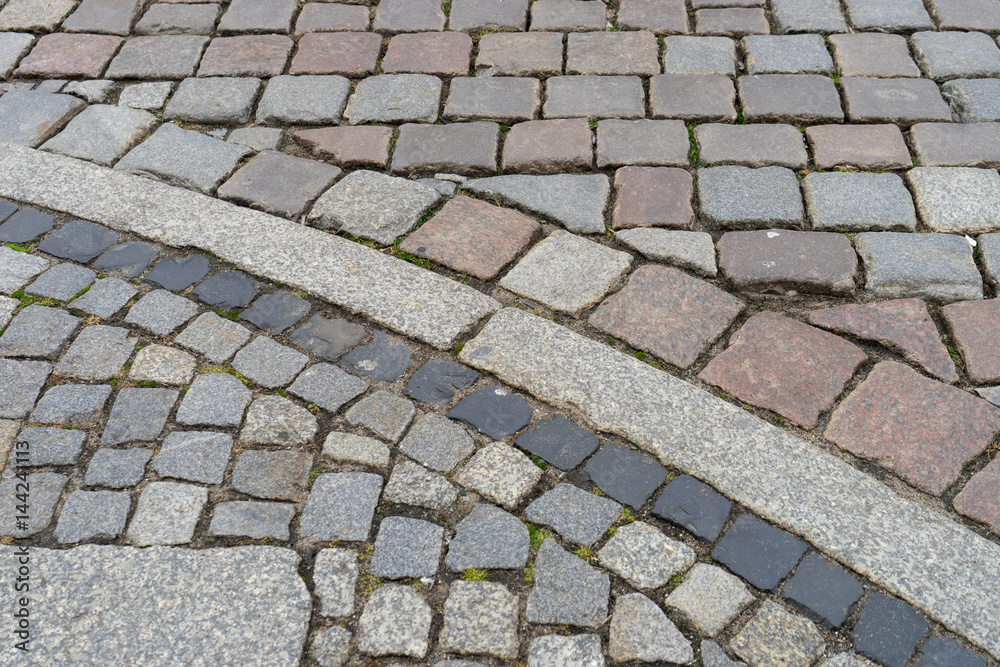  paving stones / Street with paving stones