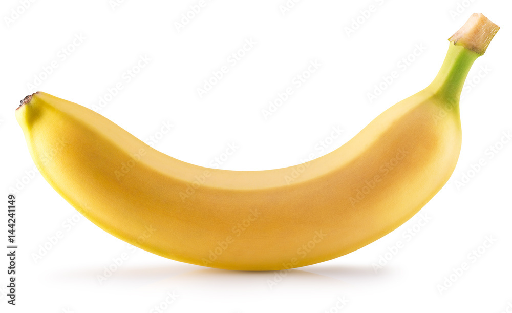 Ripe banana isolated on white background