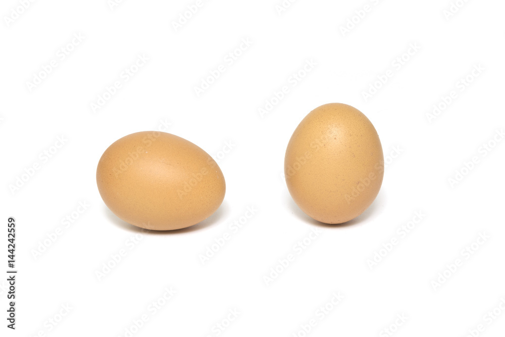 Fresh chicken eggs isolated on white background Fresh chicken eggs isolated on white background