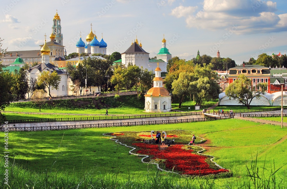 Naklejka premium Trinity Sergius Lavra, Sergiev Posad, Russia. UNESCO World Heritage Site.