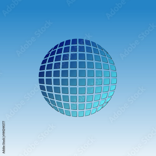 Vector globe icon