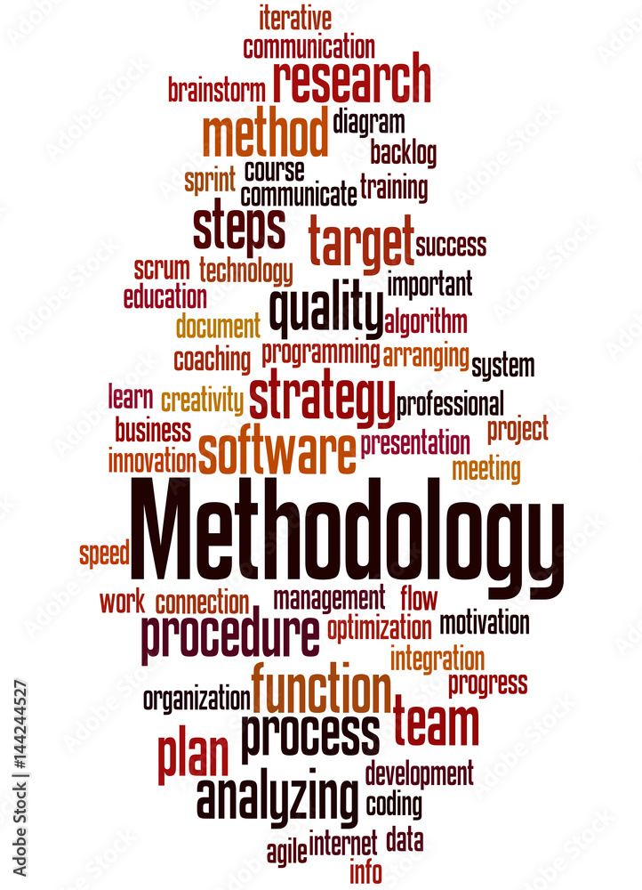 Obraz premium Methodology, word cloud concept 5
