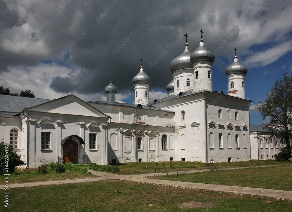 Savior Cathedral in St. George's (Yuriev) Monastery. Novgorod the Great. Russia Savior Cathedral in St. George's (Yuriev) Monastery. Novgorod the Great. Russia