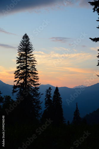 View from Pshegishvah mountain to the west, Abkhazia, Caucasus