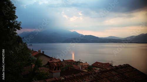 sunrise over the lake