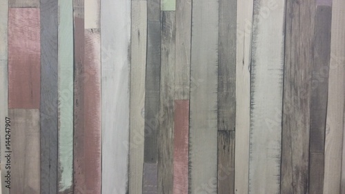 Wooden boards, different colors in retro style, old boards