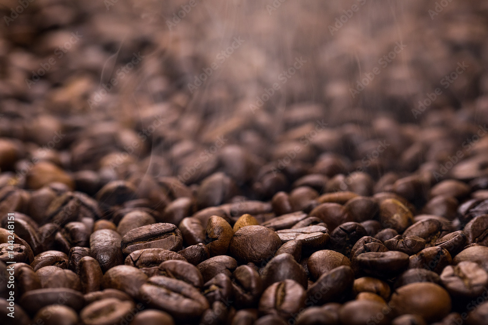 Grilling coffee beans