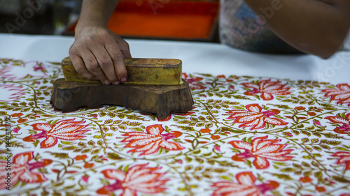 Block Printing for Textile in India. Jaipur Block Printing Traditional Process