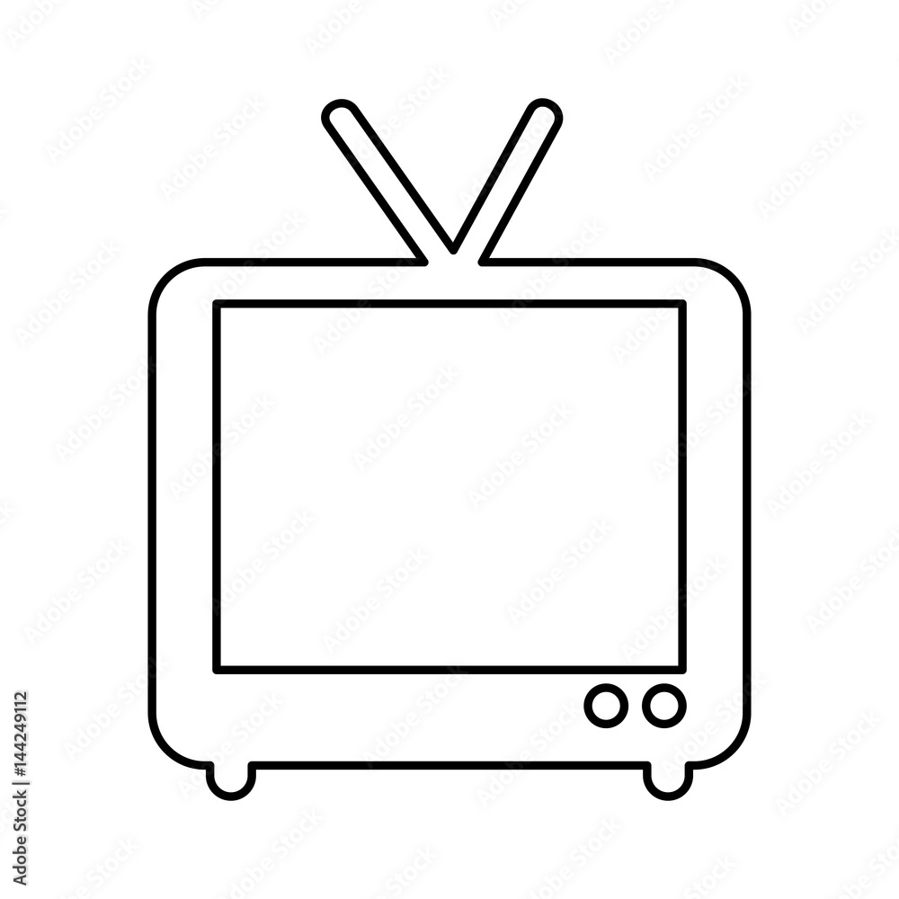 retro tv isolated icon vector illustration design retro tv isolated icon vector illustration design