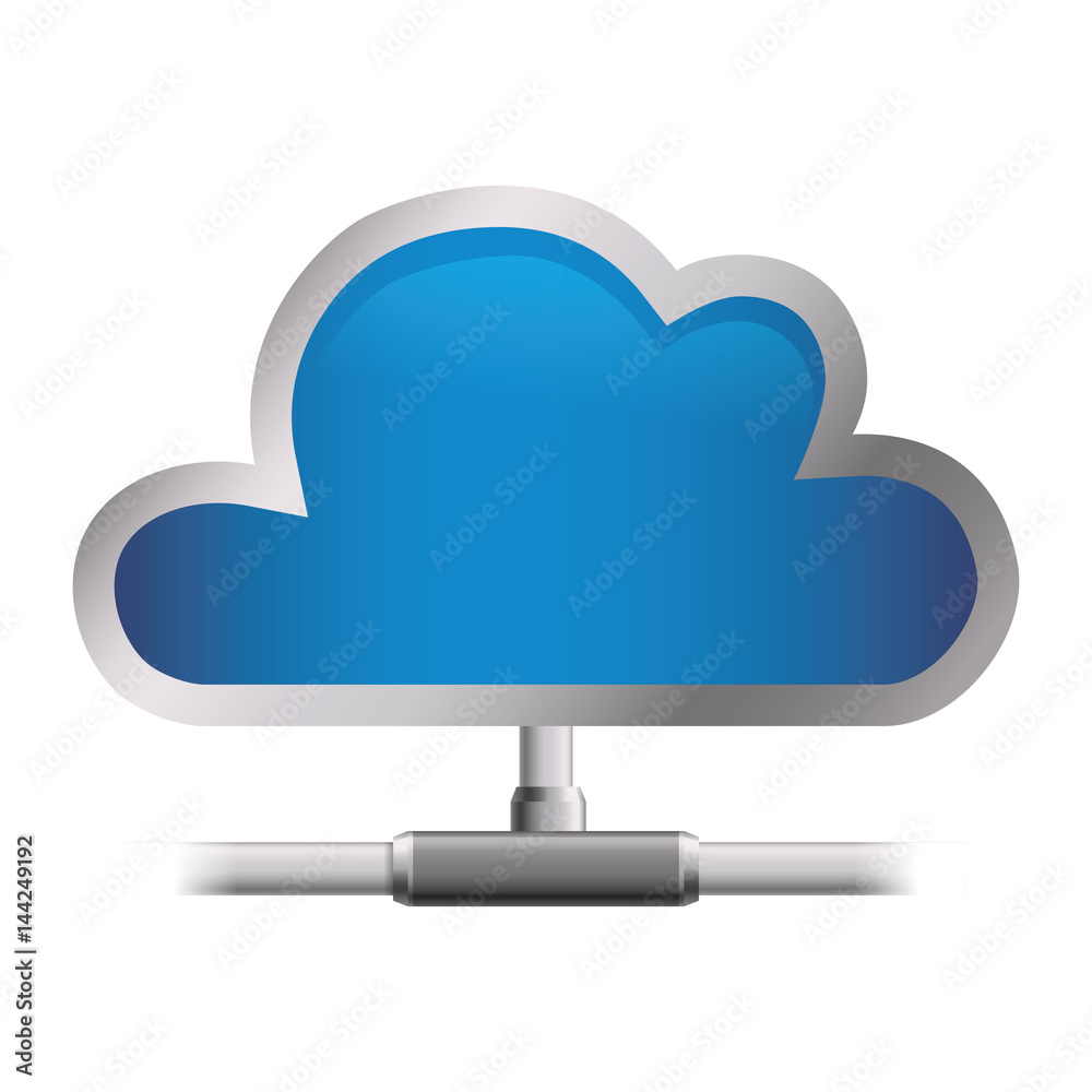 Cloud computing technology icon vector illustration graphic design Cloud computing technology icon vector illustration graphic design