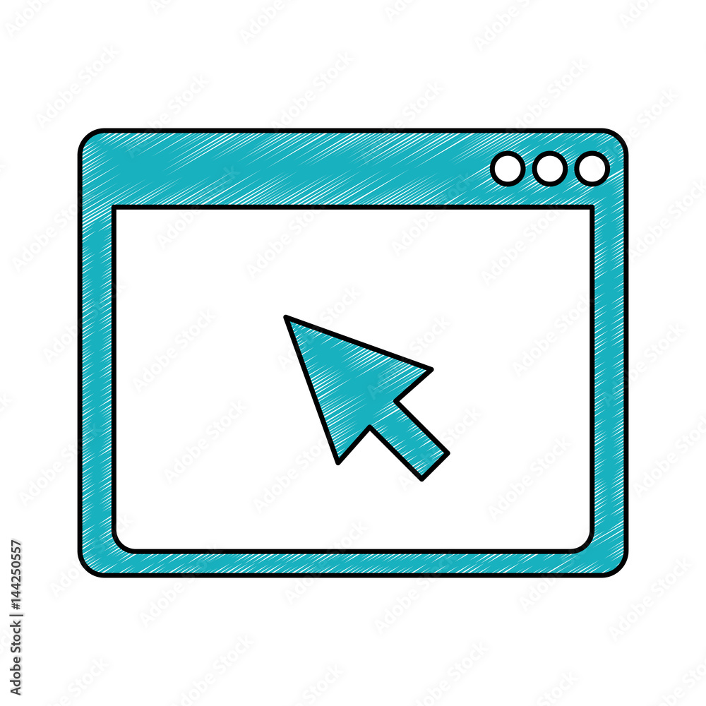 Web browser window icon vector illustration graphic design