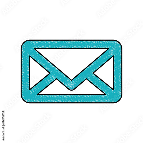Email or mail symbol icon vector illustration graphic design