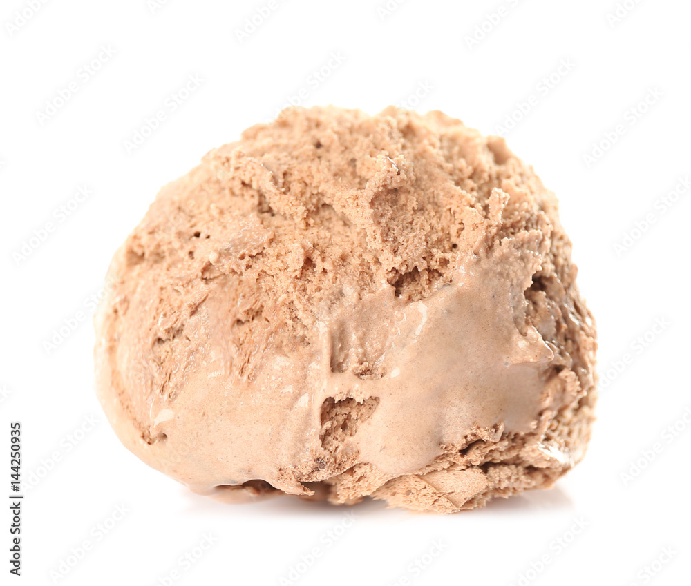 Ice-cream ball, isolated on white Ice-cream ball, isolated on white