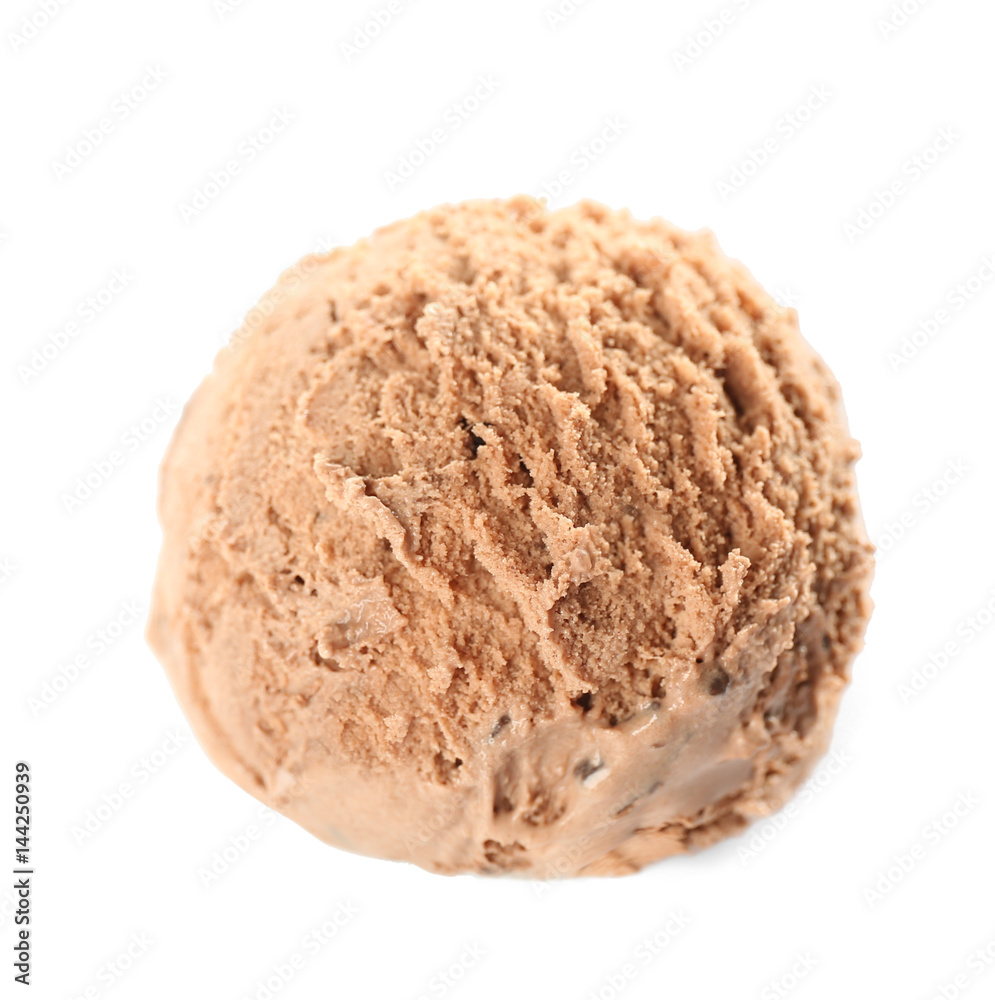 Ice-cream ball, isolated on white