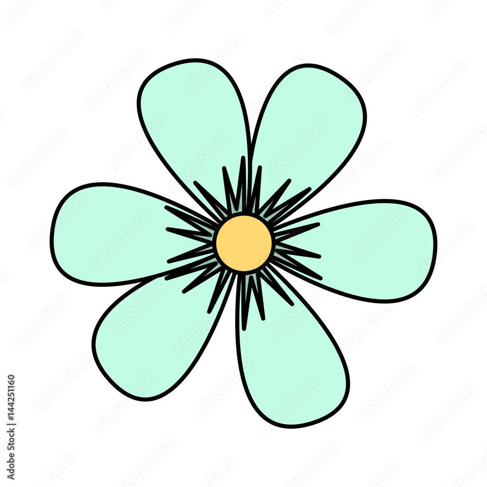 cute flower decorative icon vector illustration design cute flower decorative icon vector illustration design