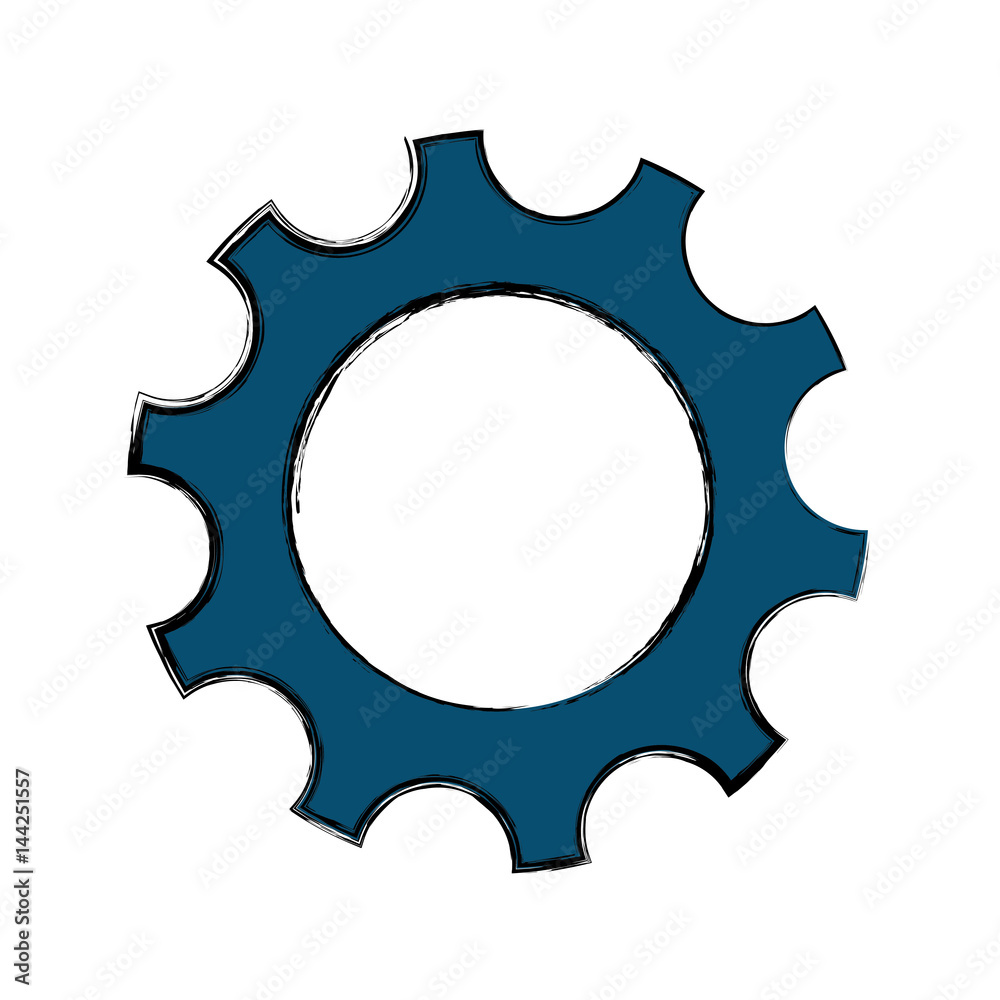 Gear machinery piece icon vector illustration graphic design Gear machinery piece icon vector illustration graphic design