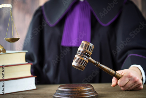 Wallpaper Mural Law concept,Judge In A Courtroom Striking The Mallet Torontodigital.ca