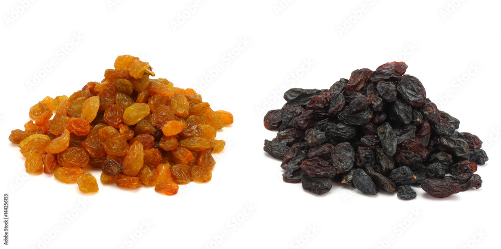 Fototapeta premium Organic dried Raisins isolated on white background