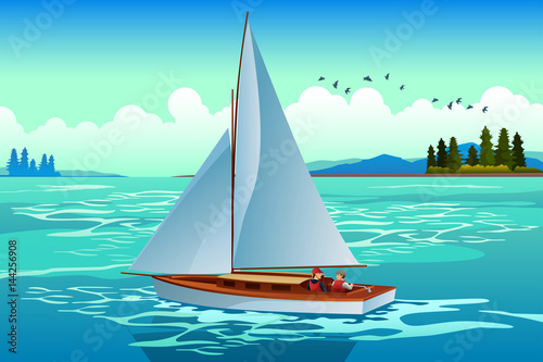 People Sailing on the Sea