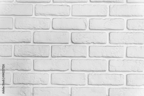 Brick white wall