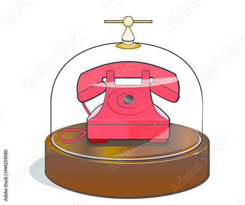 Bat-phone in clear case
