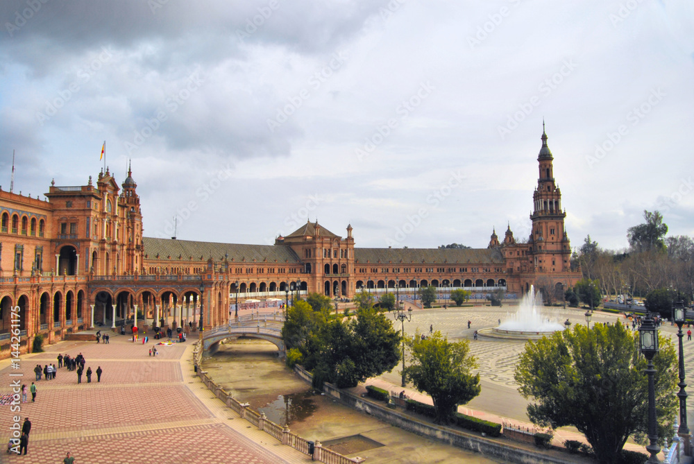 Fototapeta premium Vista Plaza de España, Sevilla
