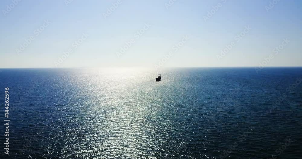 Beautiful seascape with ship Beautiful seascape with ship