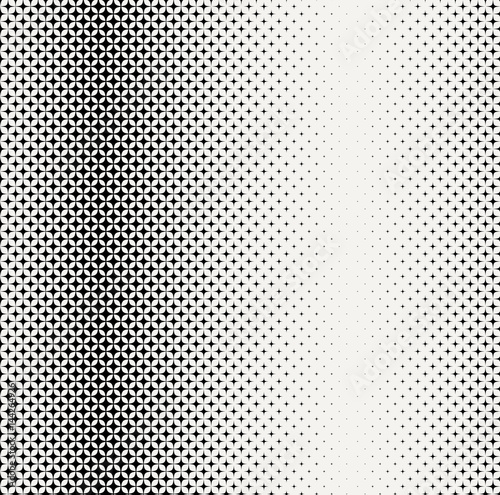 Seamless monochrome star pattern.