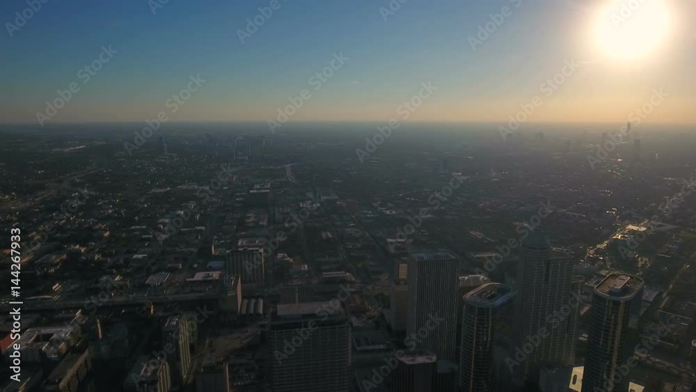 Aerial Texas Houston September 2016 4K