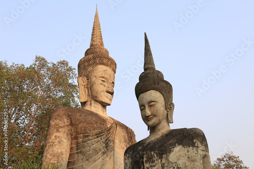 The Two buddha  sculpture