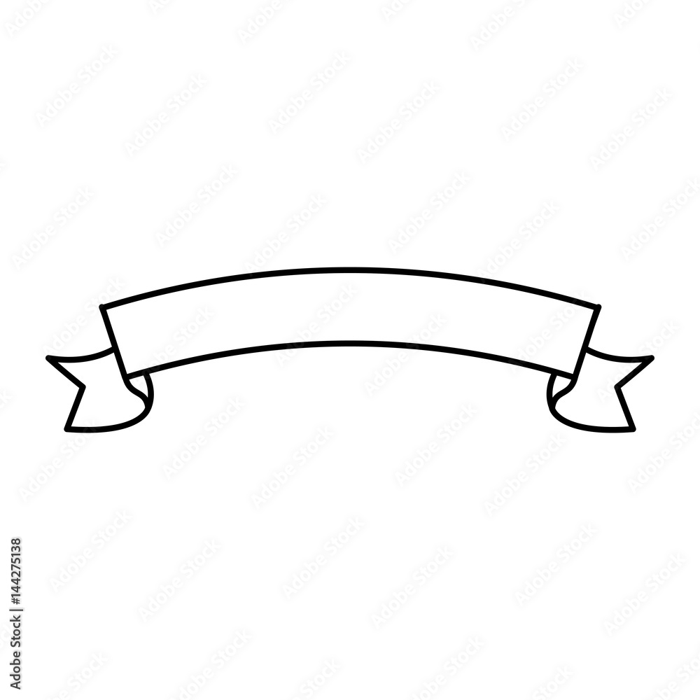 Ribbon banner blank icon vector illustration graphic design Ribbon banner blank icon vector illustration graphic design