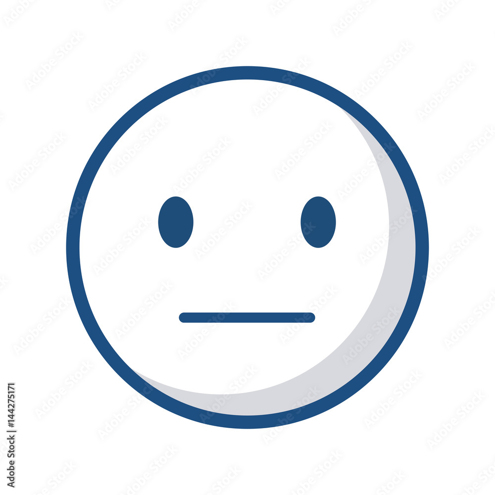 disappointment cartoon face icon over white background. vector illustration disappointment cartoon face icon over white background. vector illustration