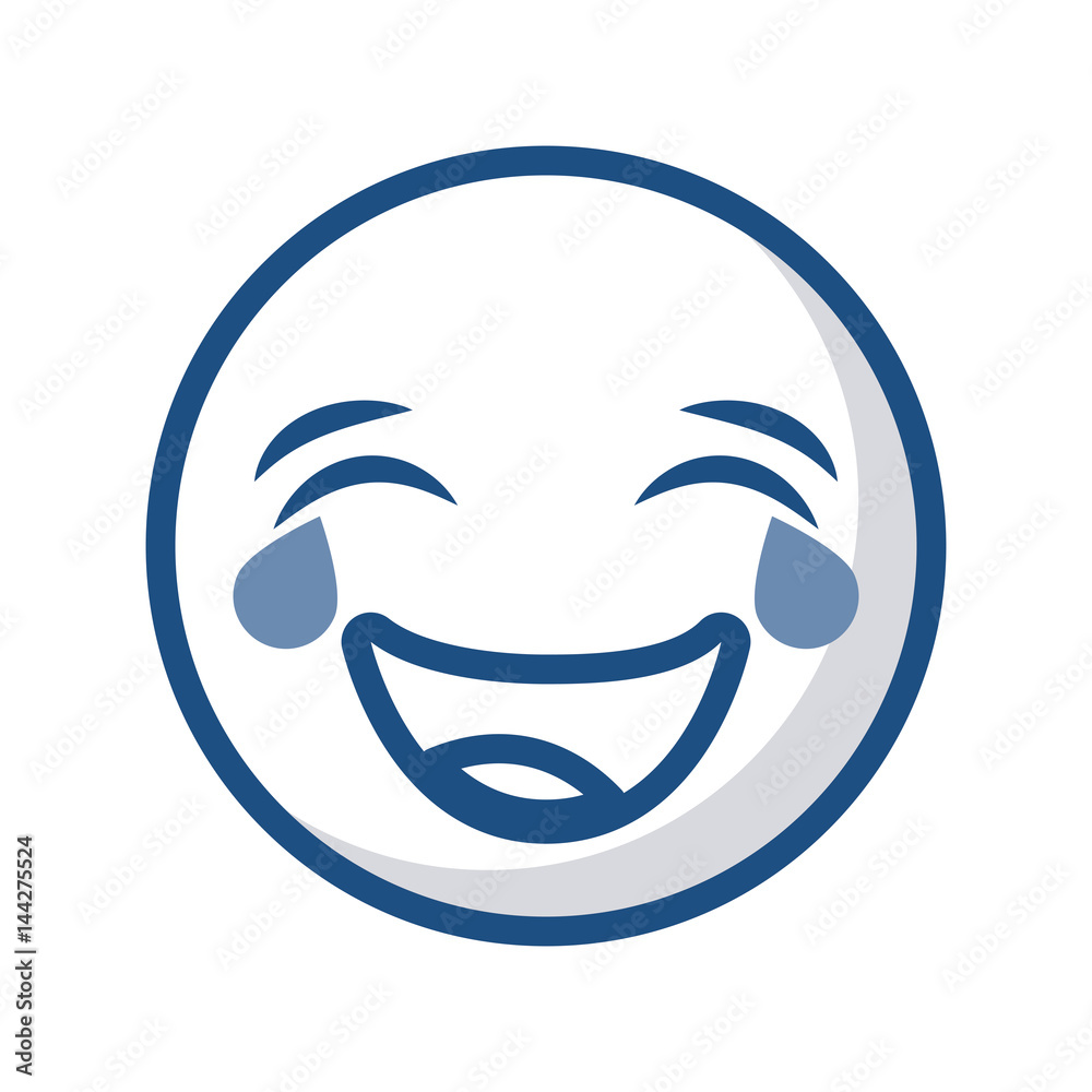 happy cartoon face icon over white background. vector illustration happy cartoon face icon over white background. vector illustration